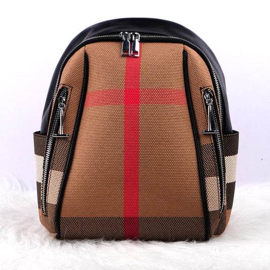 12-plaid backpack